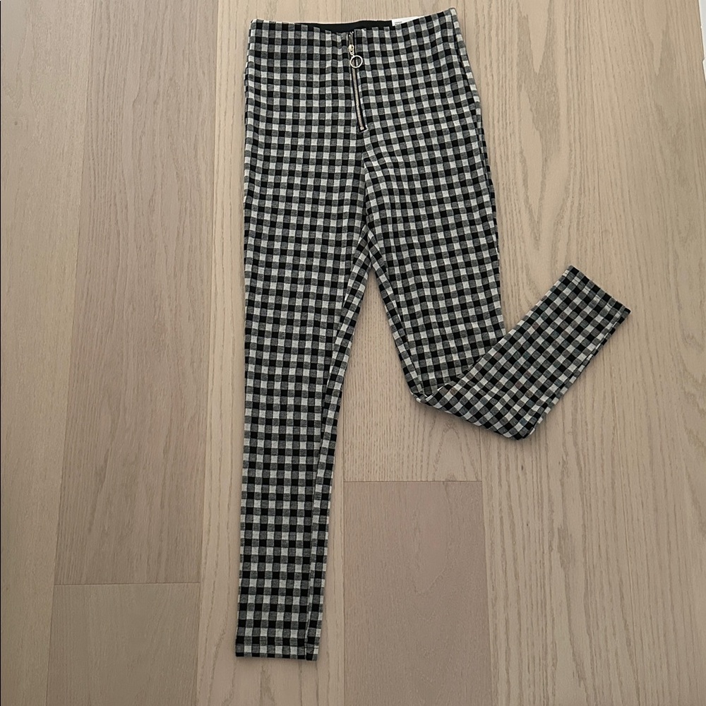 Zara Monochrome Checkered Trousers